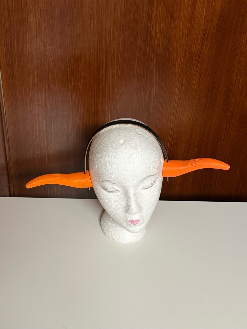 Orange Devil Horns Costume Headband